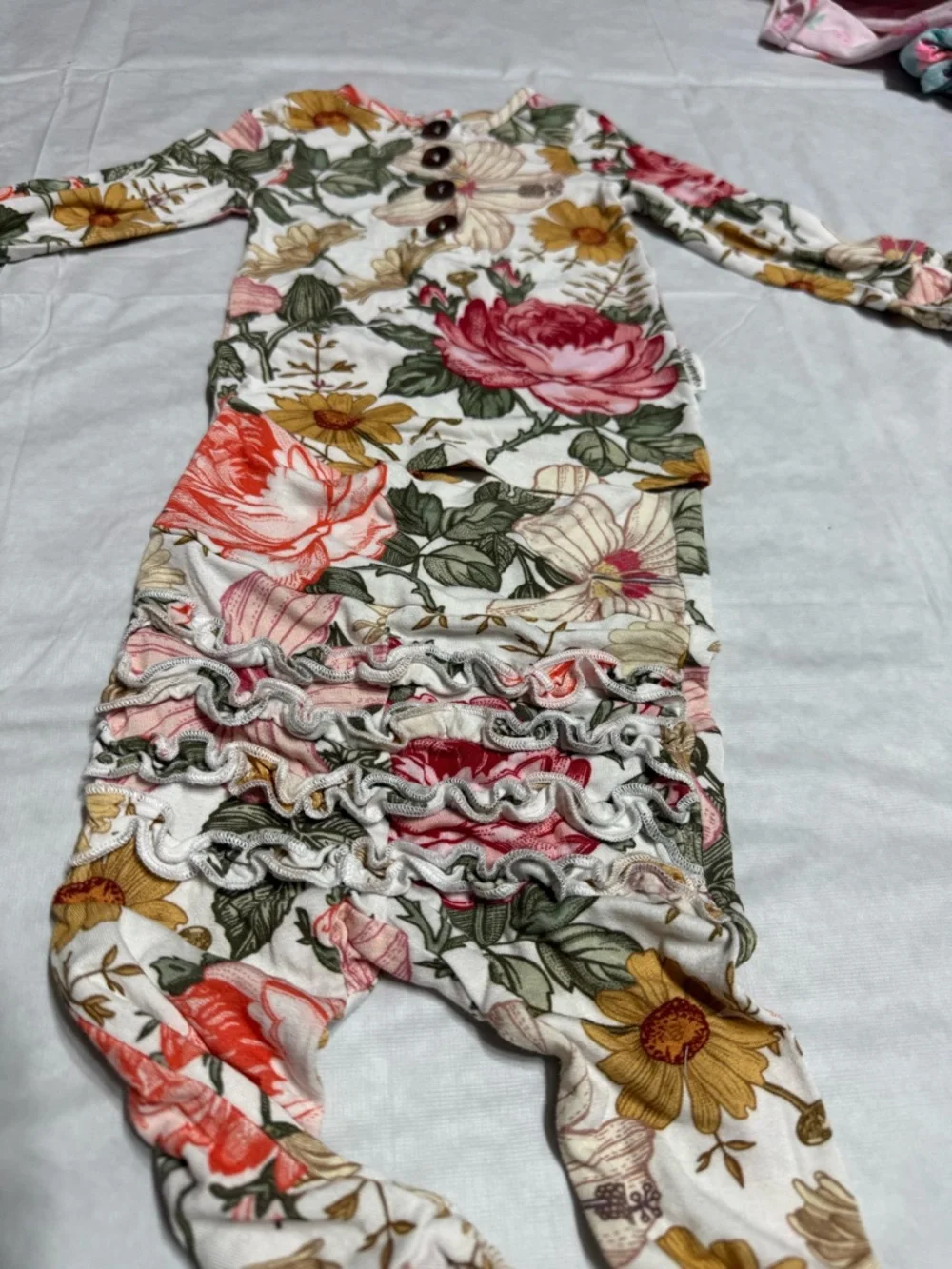 Gigi and Max Nella Ruffle Two Piece Baby Girl Outfit Size 6 Months